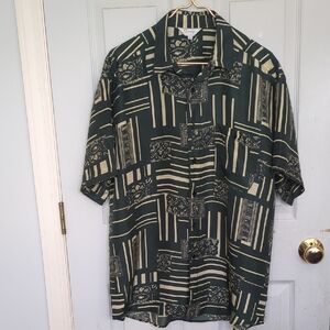 Vintage Men's 100% Silk Button Down Shirt